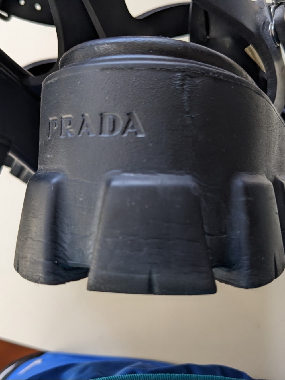 Prada Monolith Rubber Sandals - Picture 10 of 10